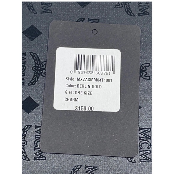 MCM New In Box Gold Charm Key Chain - Picture 5 of 8